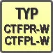 Piktogram - Typ: CTFPR/L-W